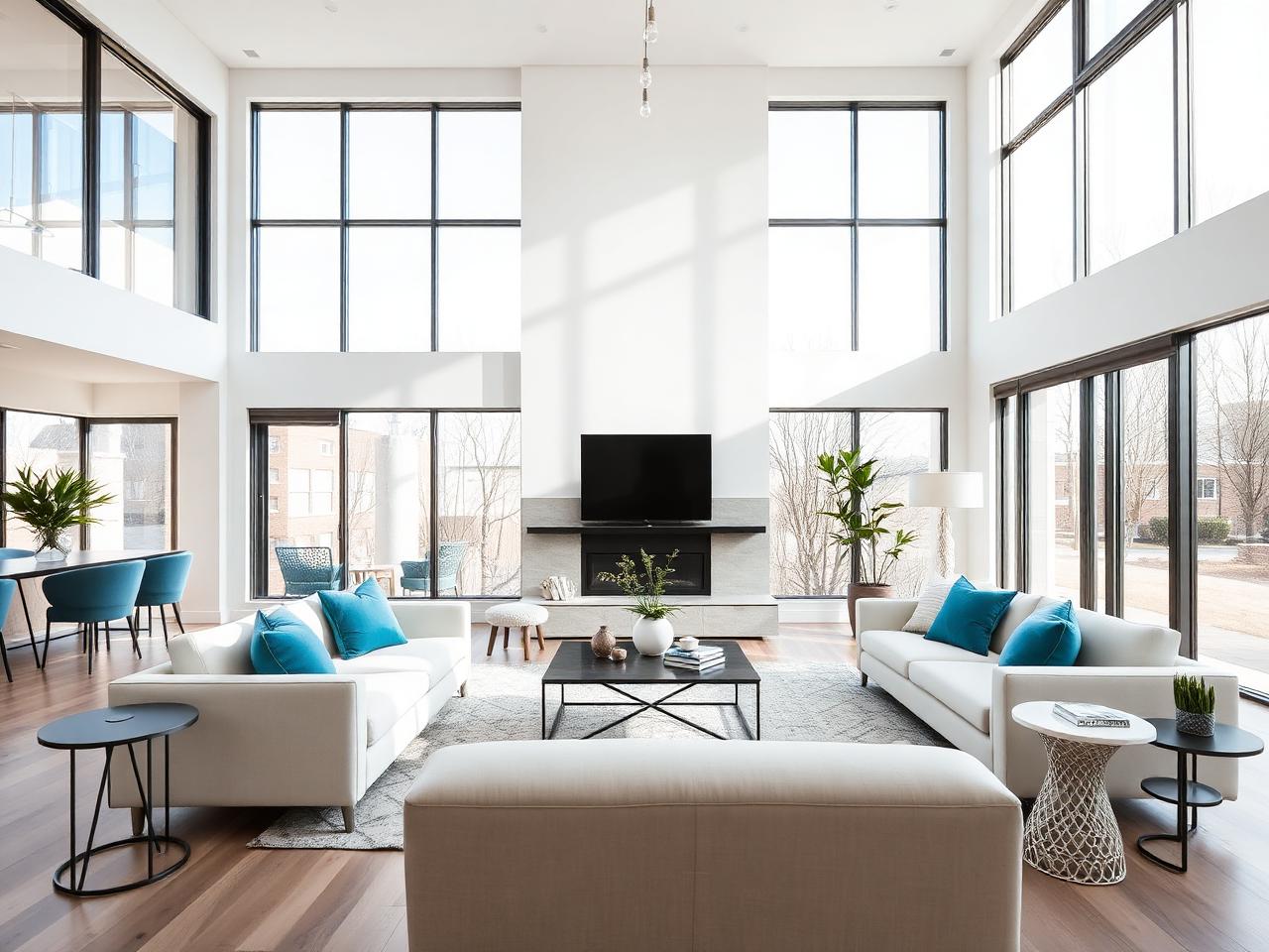 Open-concept living room