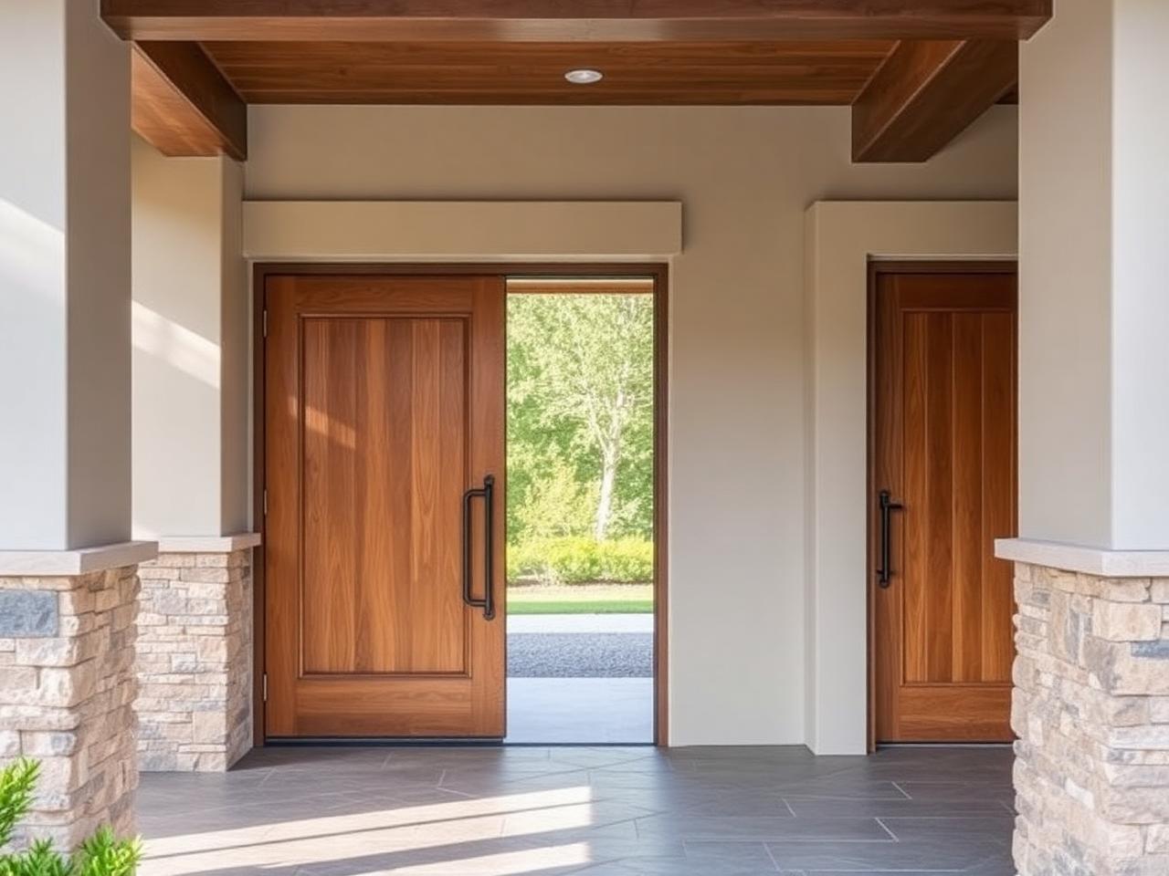 Front entry architectural detail
